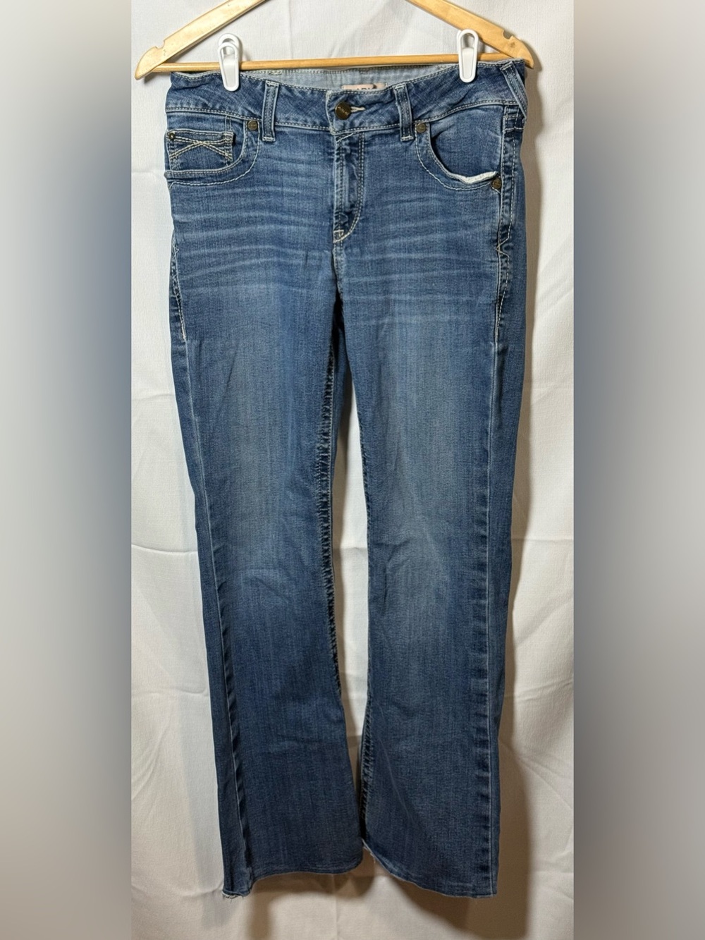Ariat R.E.A.L. Denim Perfect Rise Arrow Bootcut Jeans Medium Wash Size 31R